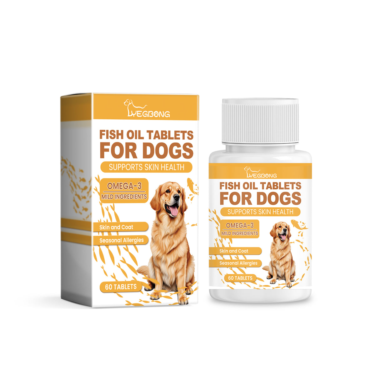Dog Fish Oil Tablets – Skin, Coat & Joint Health Support