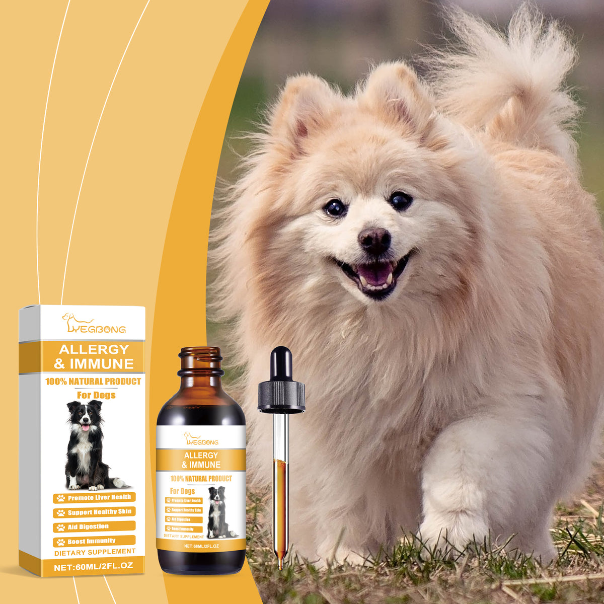 Dog Immunity & Allergy Relief Drops – Daily Nutritional Support
