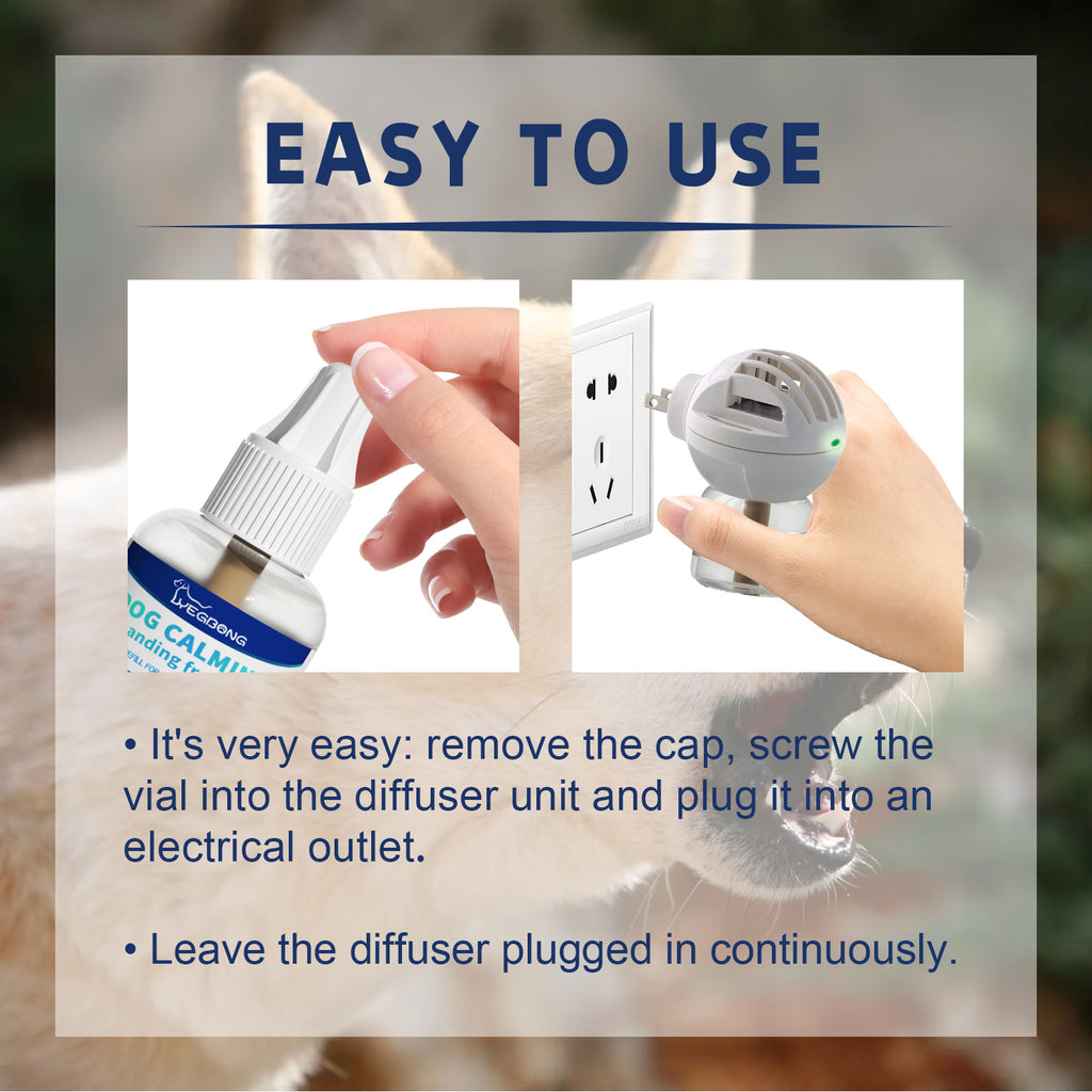 Pet Calming Diffuser – Lavender Anxiety & Stress Relief for Dogs & Cats