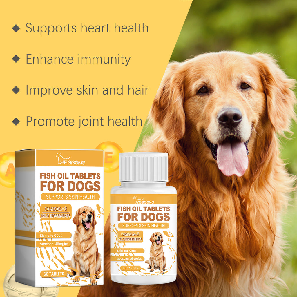 Dog Fish Oil Tablets – Skin, Coat & Joint Health Support