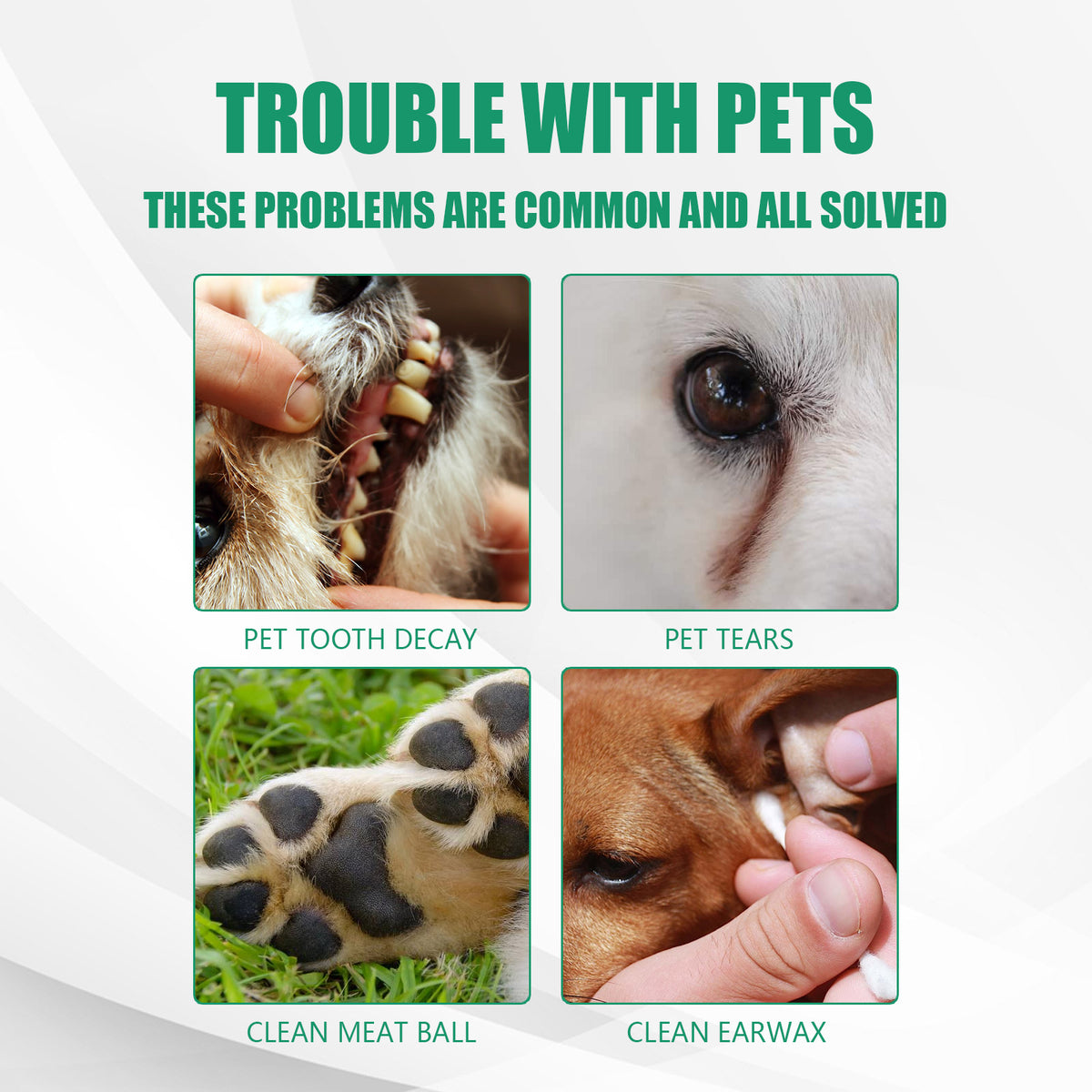Pet Tooth Cleaning Finger Set Dog Cat Cleaning Tartar Stone Oral Cleaning Care